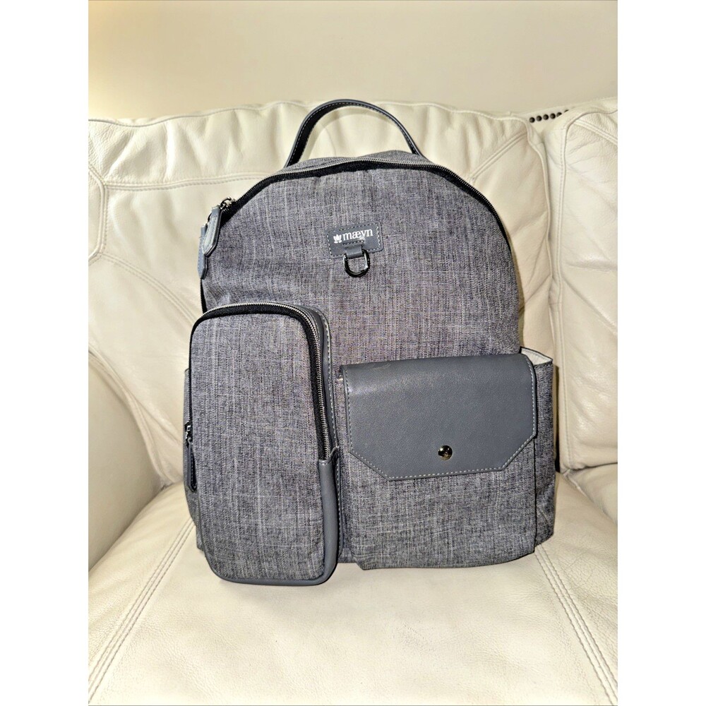 Maevn Readygo Backpack School Diaper Book Bag Gray